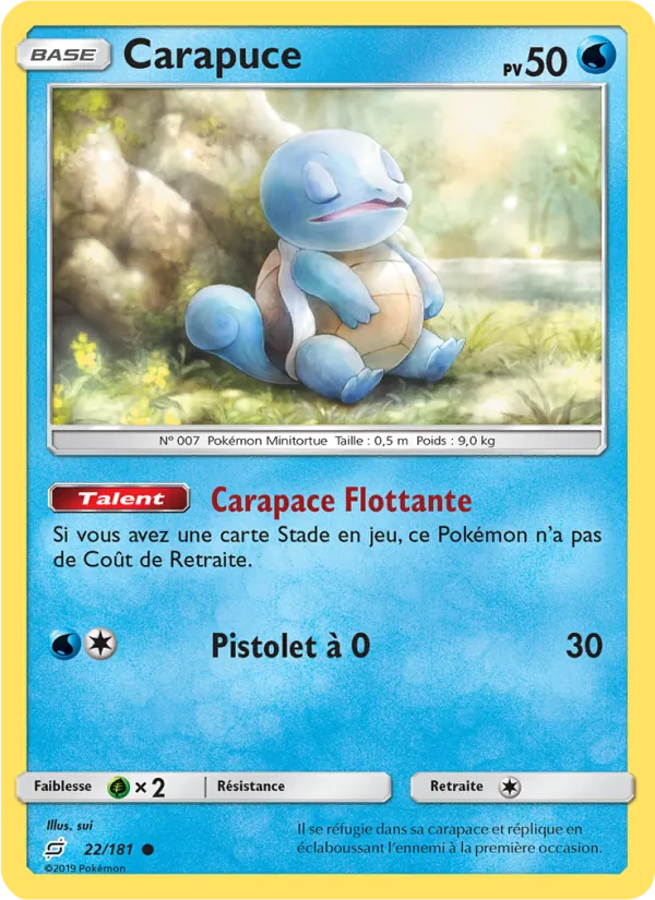 Carapuce Duo de Choc 22/181