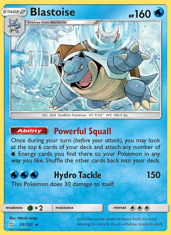 Blastoise Team Up 25/181
