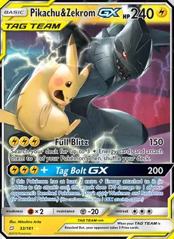 Pikachu & Zekrom GX