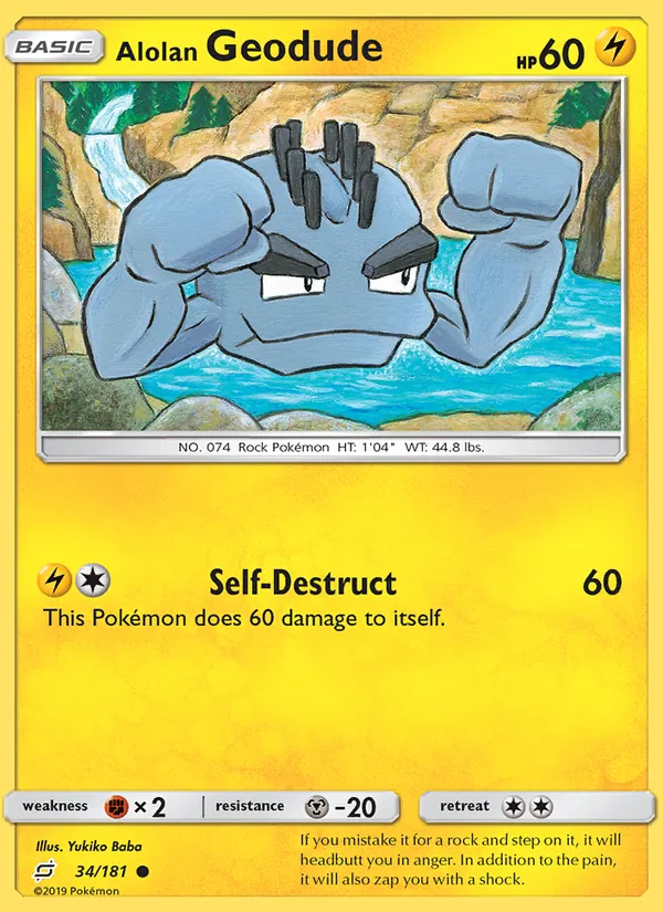 Alolan Geodude Team Up 34/181
