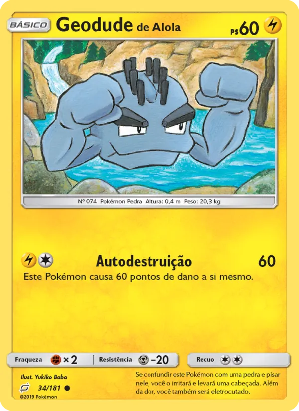 Geodude de Alola União de Aliados 34/181