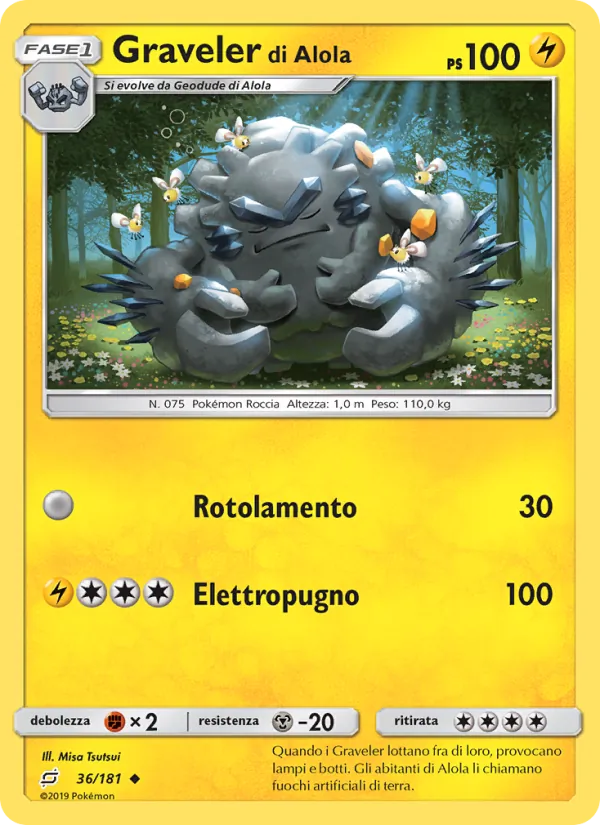 Graveler di Alola Gioco di Squadra 36/181
