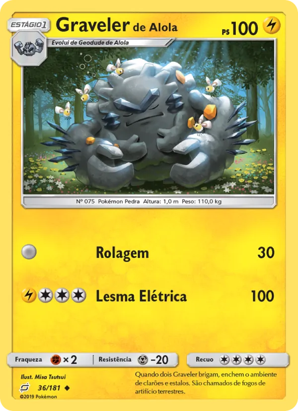 Graveler de Alola União de Aliados 36/181