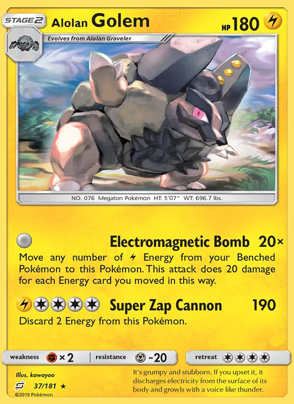 Alolan Golem Team Up 37/181