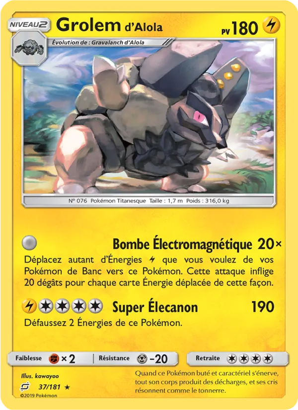 Grolem d’Alola Duo de Choc 37/181
