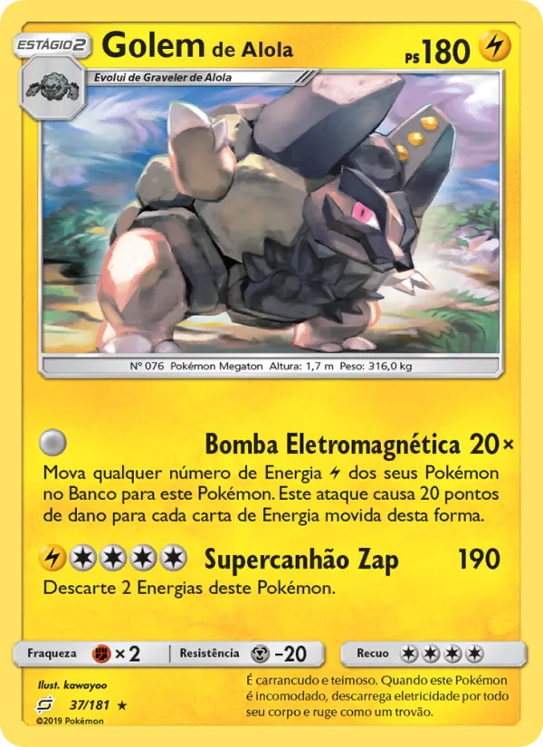 Golem de Alola União de Aliados 37/181