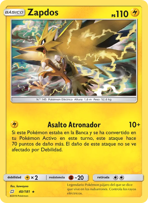 Zapdos Union de Aliados 40/181