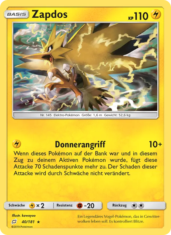 Zapdos Teams Sind Trumpf 40/181