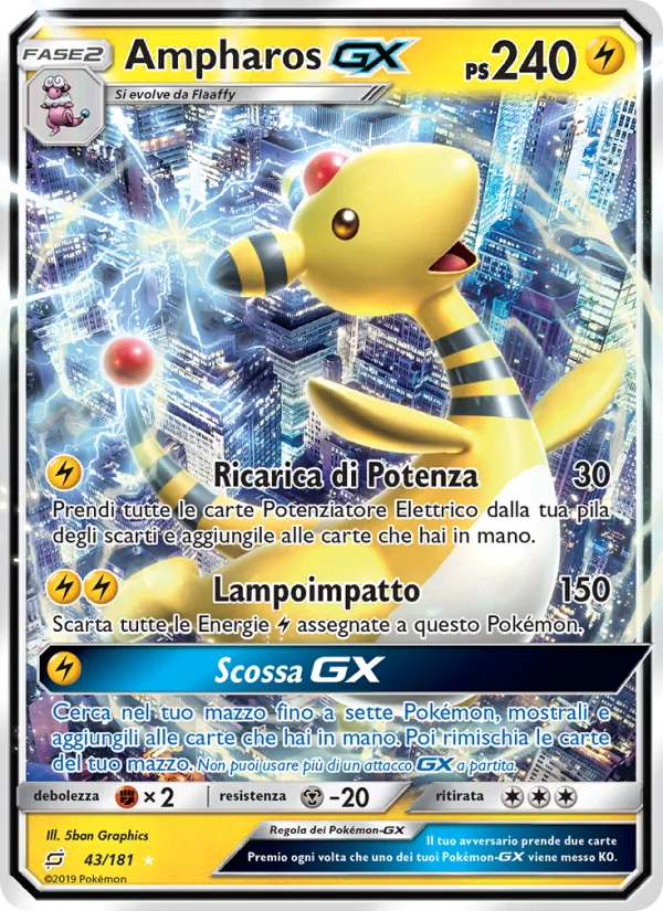 Ampharos GX Gioco di Squadra 43/181