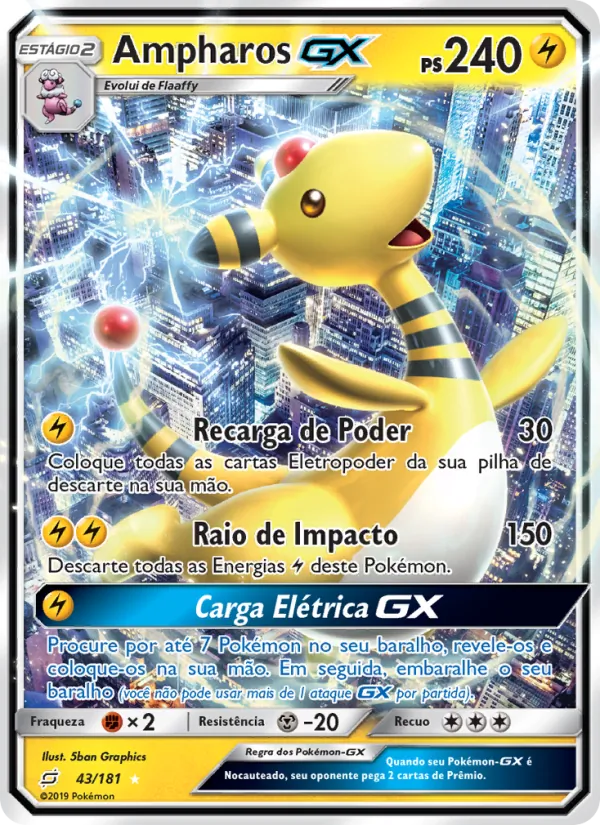 Ampharos GX União de Aliados 43/181