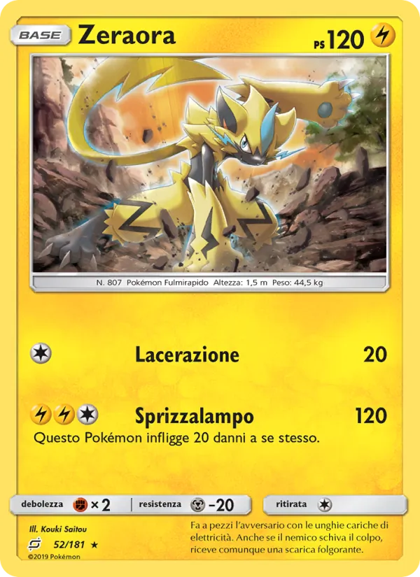 Zeraora Gioco di Squadra 52/181