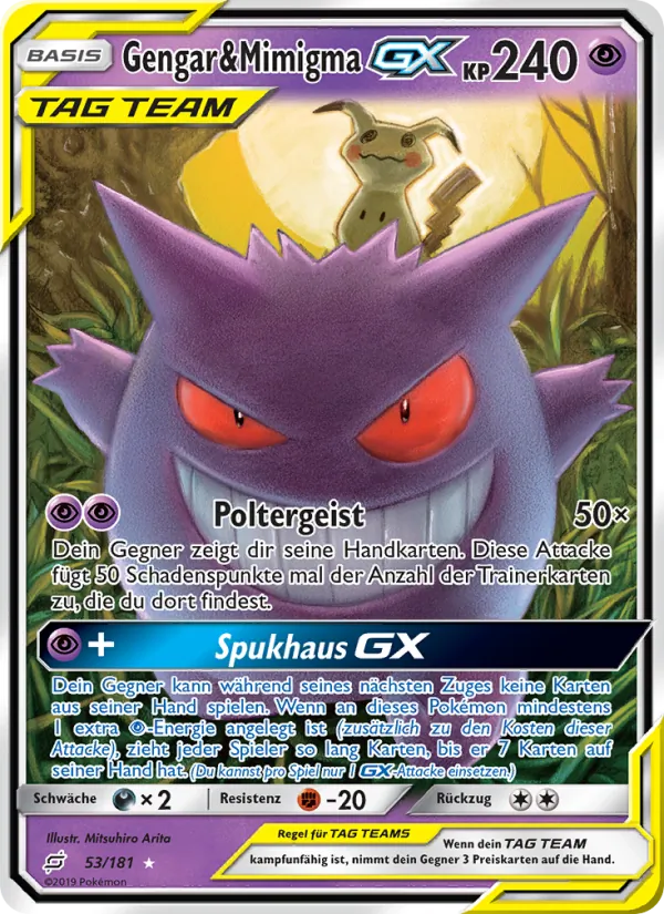 Gengar & Mimigma GX Teams Sind Trumpf 53/181