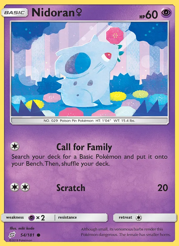 Nidoran♀ Team Up 54/181
