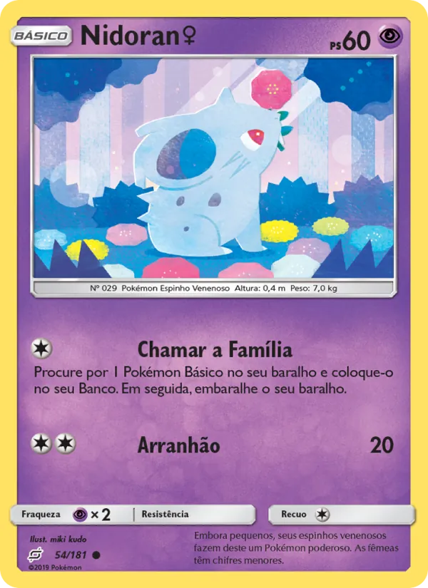 Nidoran♀ União de Aliados 54/181