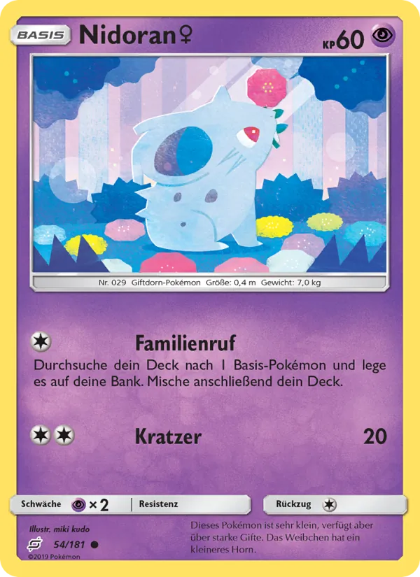 Nidoran♀ Teams Sind Trumpf 54/181