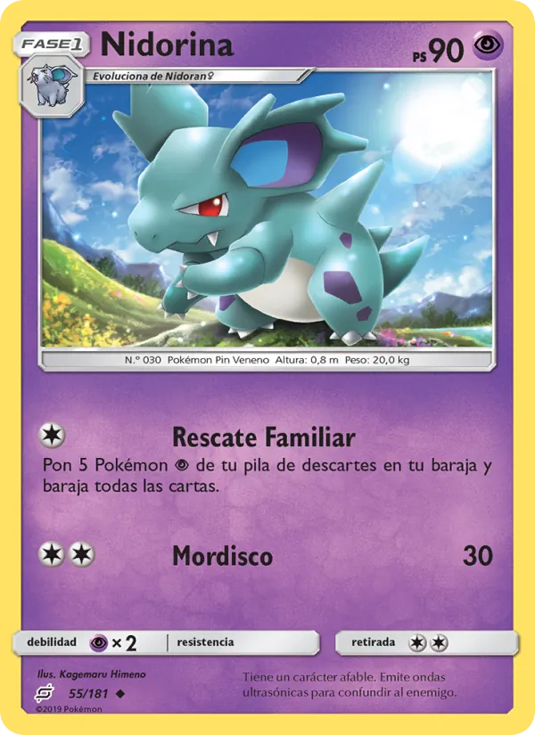 Nidorina Union de Aliados 55/181