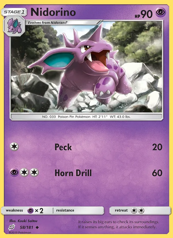 Nidorino Team Up 58/181