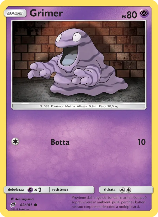 Grimer Gioco di Squadra 62/181