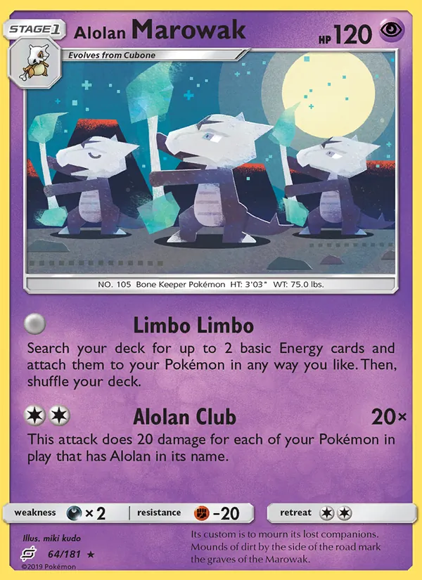 Alolan Marowak Team Up 64/181