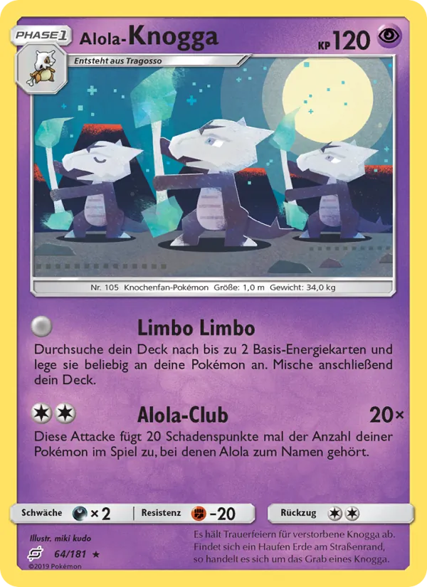 Alola-Knogga Teams Sind Trumpf 64/181