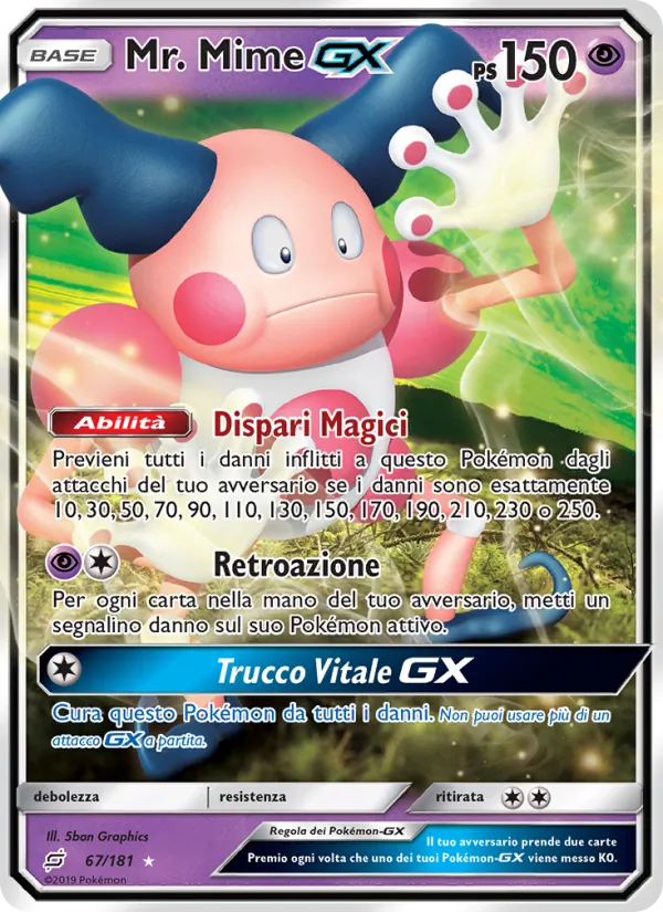 Mr. Mime GX Gioco di Squadra 67/181