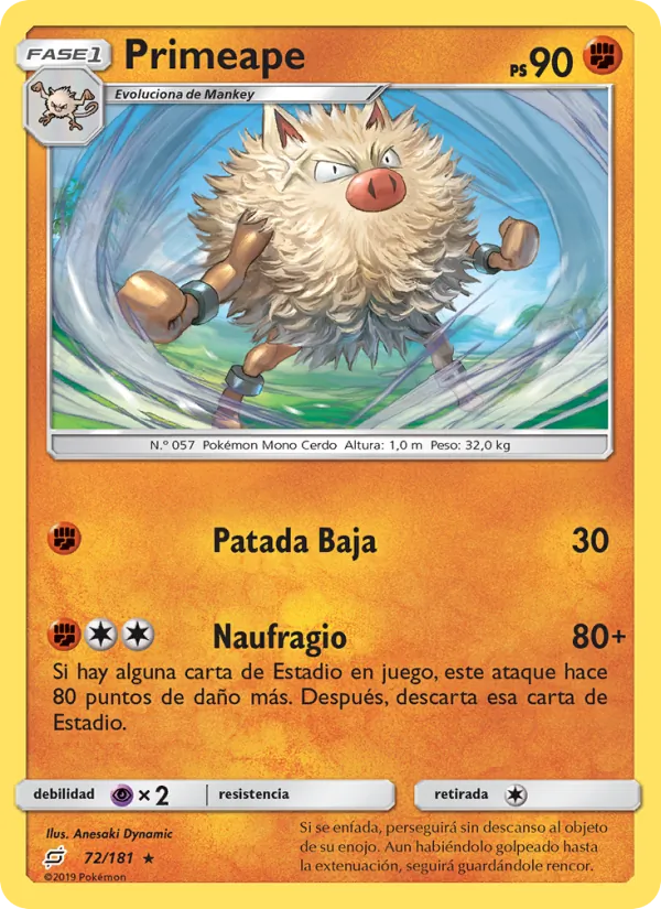 Primeape Union de Aliados 72/181
