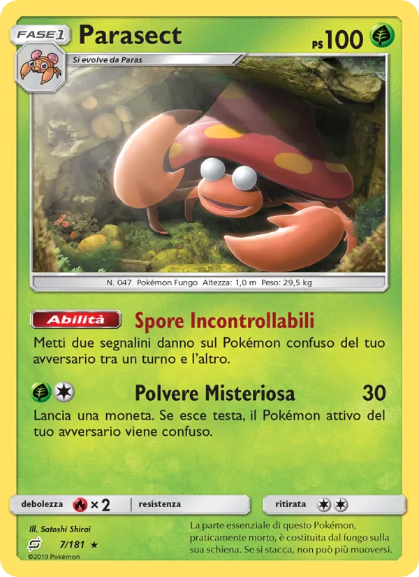 Parasect Gioco di Squadra 7/181