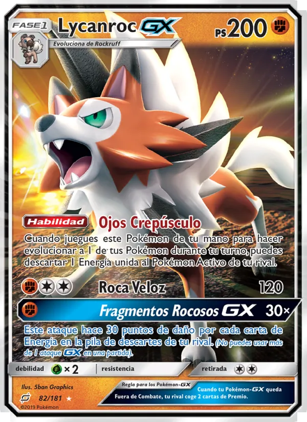 Lycanroc GX Union de Aliados 82/181