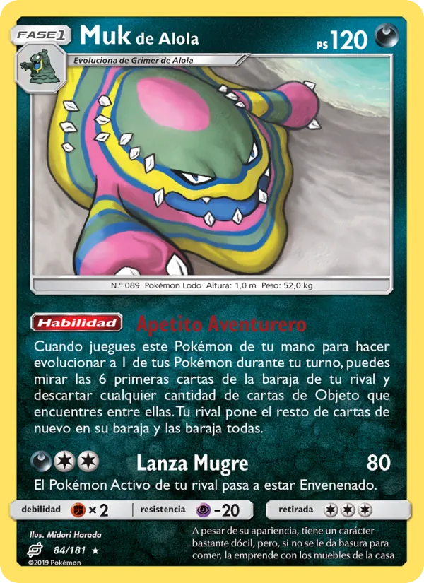 Muk de Alola Union de Aliados 84/181