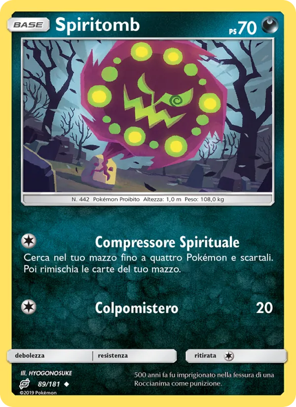 Spiritomb Gioco di Squadra 89/181