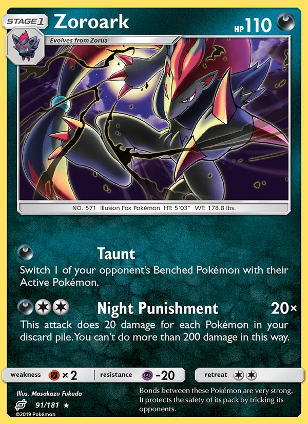 Zoroark Team Up 91/181