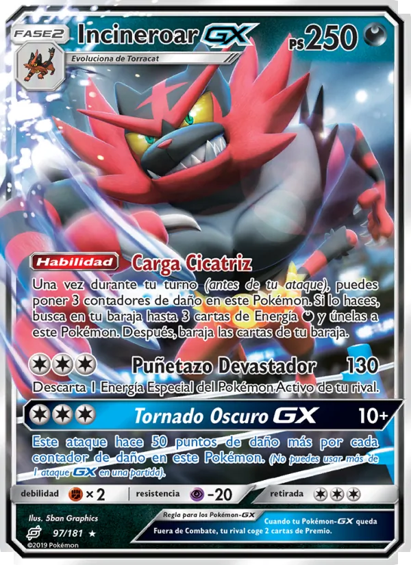 Incineroar GX Union de Aliados 97/181