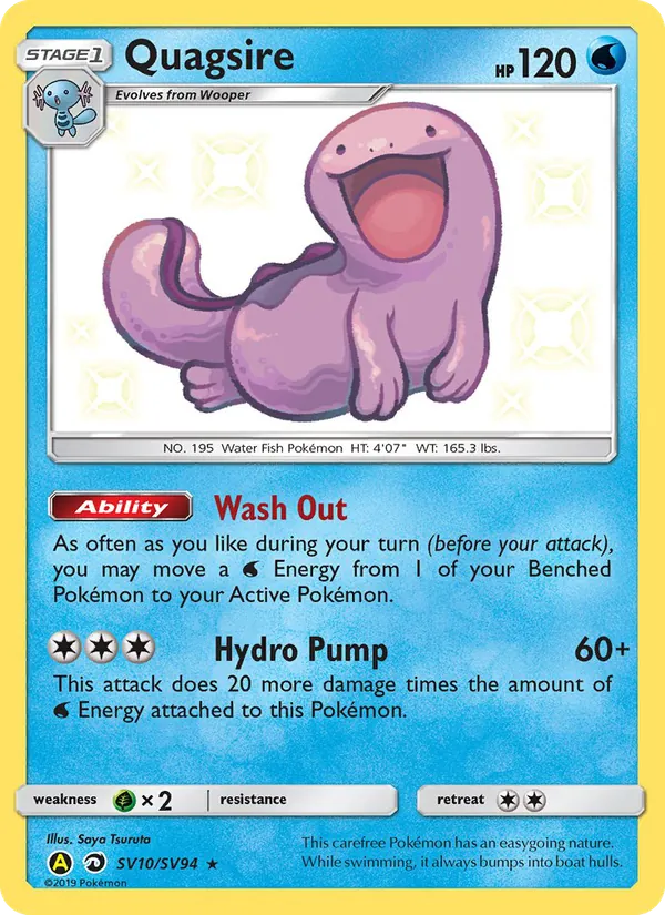 Quagsire Destinos Ocultos Tesoro Brillante SV10/94