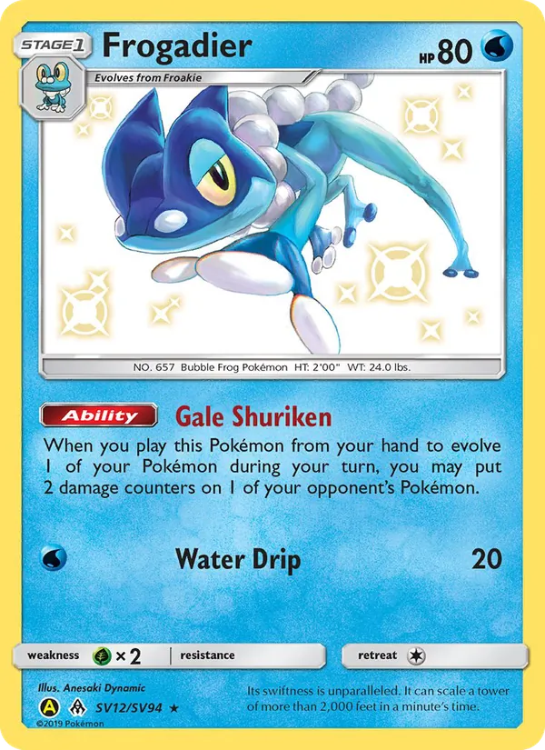 Frogadier Destinos Ocultos Tesoro Brillante SV12/94