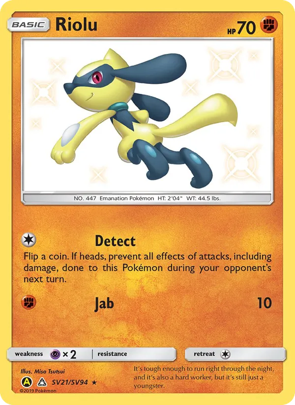 Riolu Verborgenes Schicksal Glitzer-Tresor SV21/94