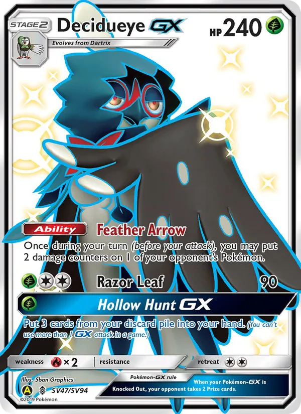 Decidueye-GX Destino Sfuggente Tesoro Lucente SV47/94