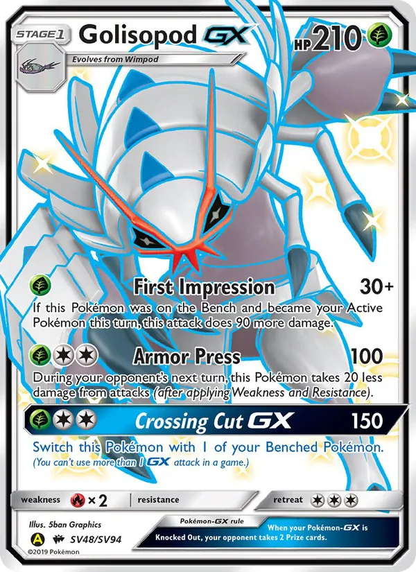 Golisopod-GX Destinos Ocultos Cofre Brilhante SV48/94