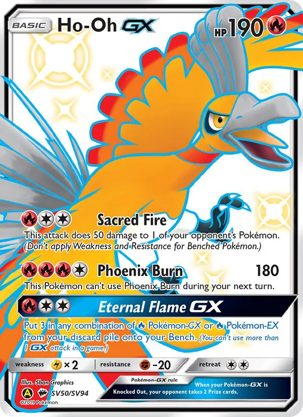 Ho-Oh-GX Verborgenes Schicksal Glitzer-Tresor SV50/94