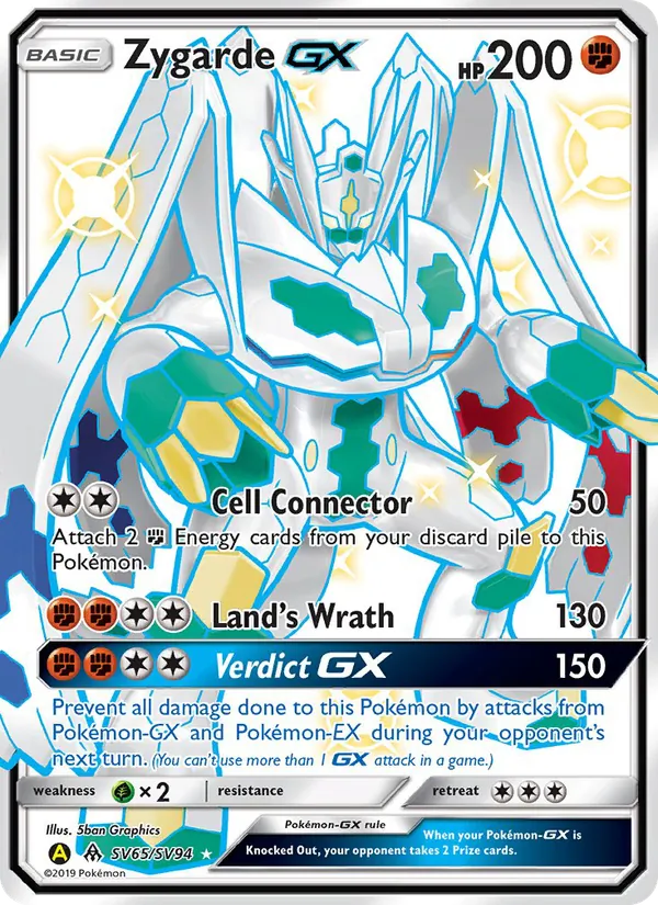 Zygarde-GX Destinos Ocultos Tesoro Brillante SV65/94