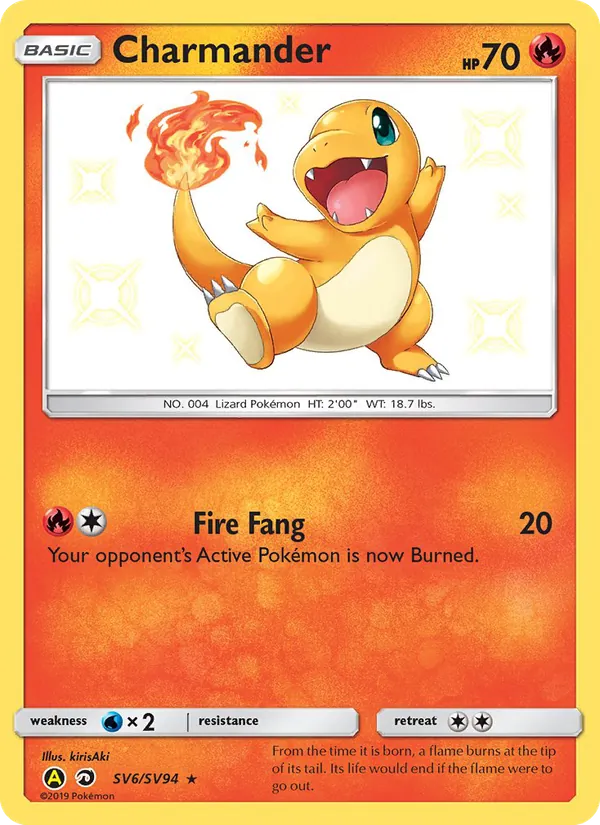 Charmander Destinos Ocultos Cofre Brilhante SV6/94