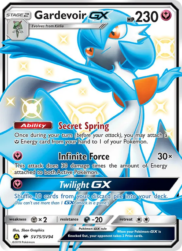 Gardevoir-GX Destinos Ocultos Tesoro Brillante SV75/94