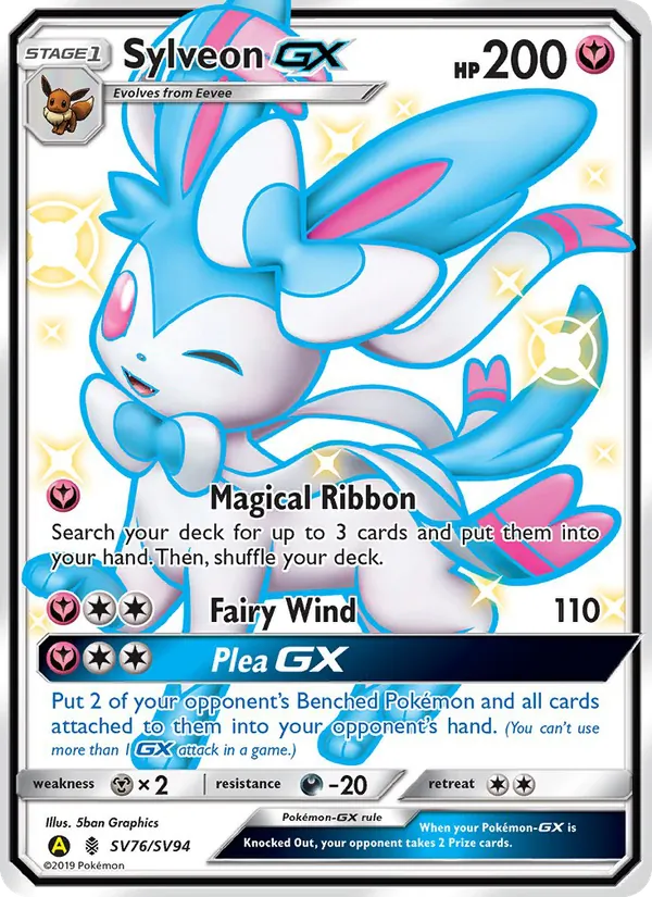 Sylveon-GX Destino Sfuggente Tesoro Lucente SV76/94