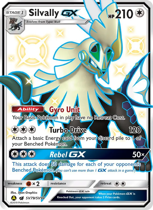Silvally-GX Destinos Ocultos Tesoro Brillante SV79/94