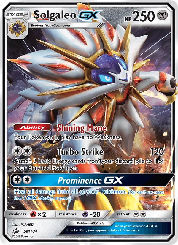 Solgaleo GX SM Promokarten SM104/248