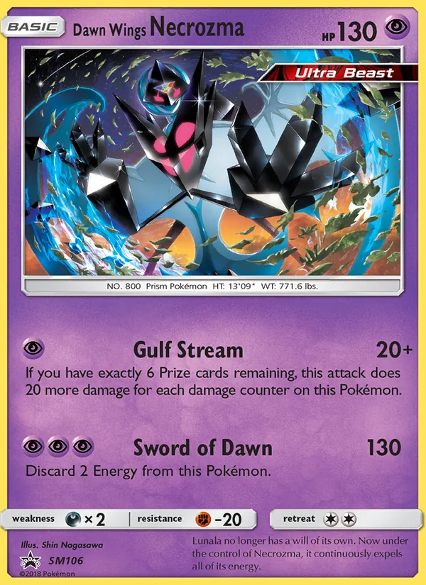 Necrozma Asas Alvorada Sol e Lua Promos SM106/248