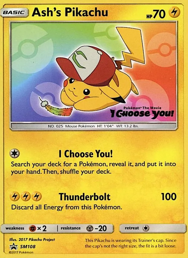 Ash's Pikachu SL Promo SM108/248