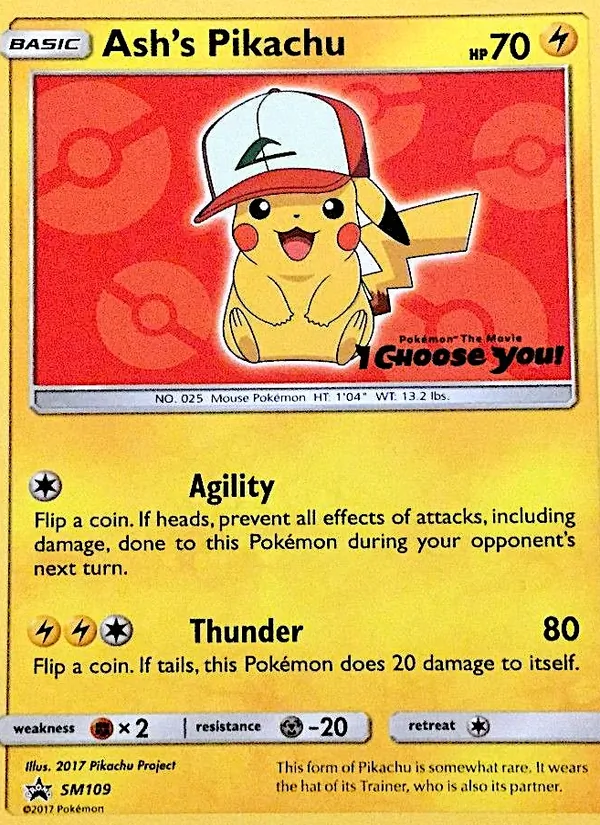 Pikachu de Sacha Promo SM SM109/248