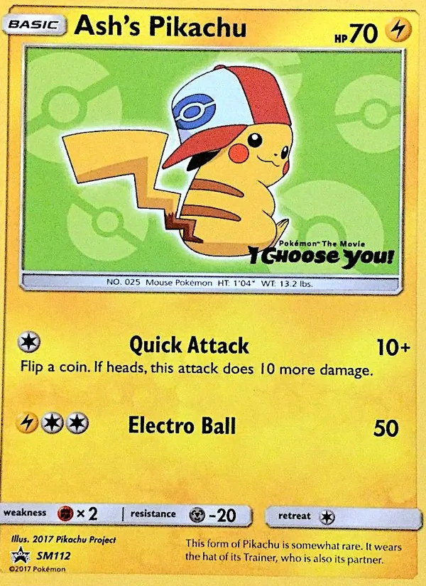 Ash's Pikachu SM Promokarten SM112/248