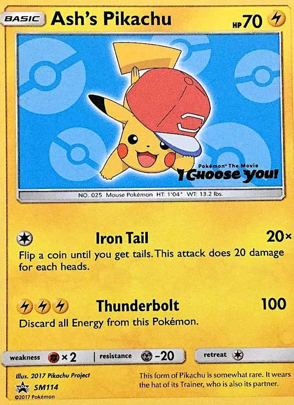 Ash's Pikachu SM Promokarten SM114/248