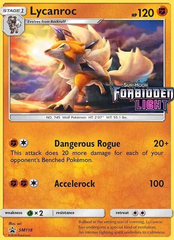 Lycanroc SL Cartas de promoción SM118/248